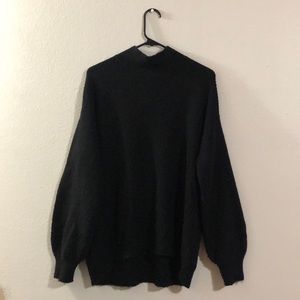 black long sleeve turtle neck